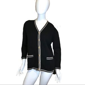 Ballantyne Cashmere Cardigan Sweater Blue Medium